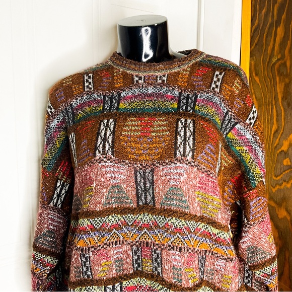 Vintage Multicolor Crew Neck Sweater - Picture 12 of 16